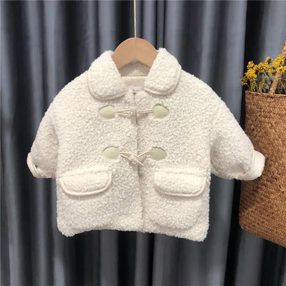 Autumn Winter Baby Lamb Wool Coat